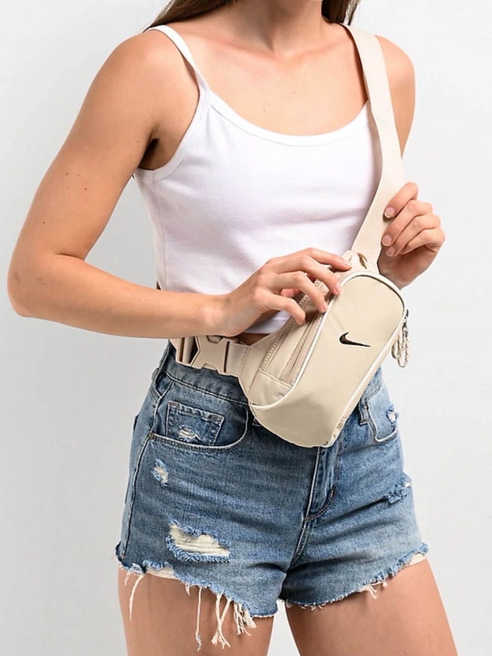 Nike Beige Crossbody Belt Bag